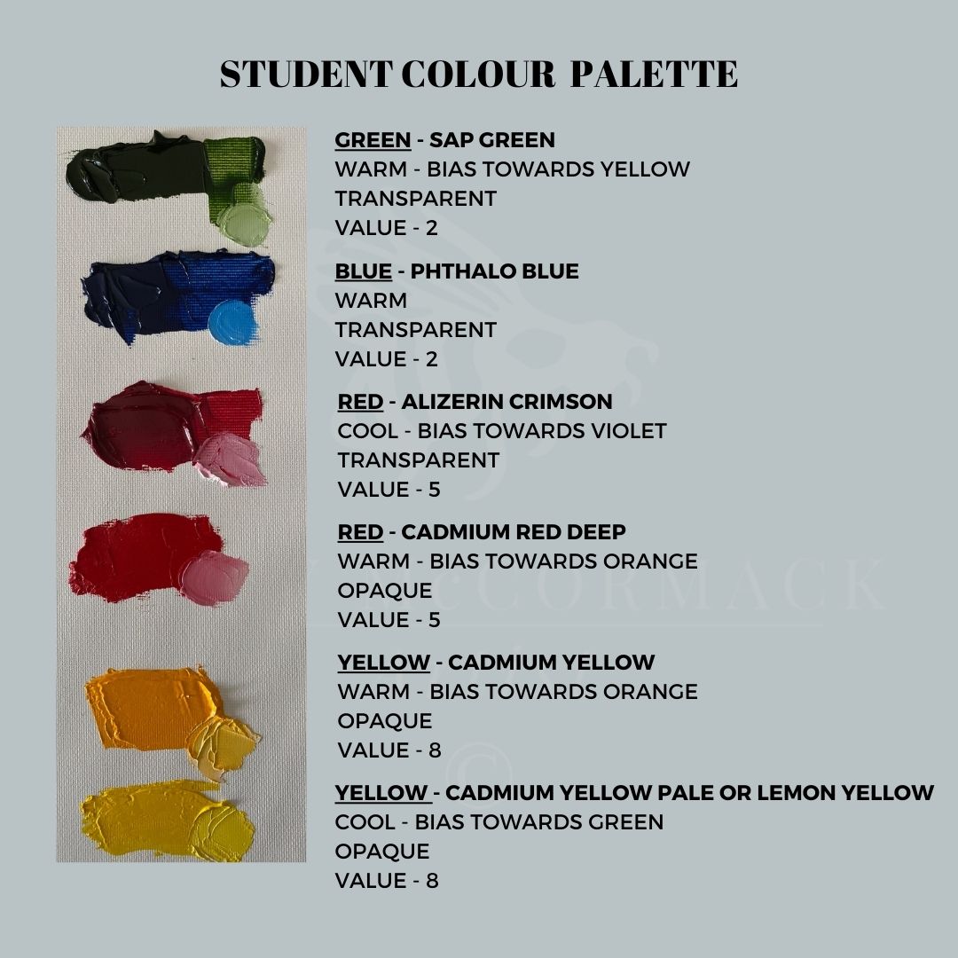 student colour palette student colour palette