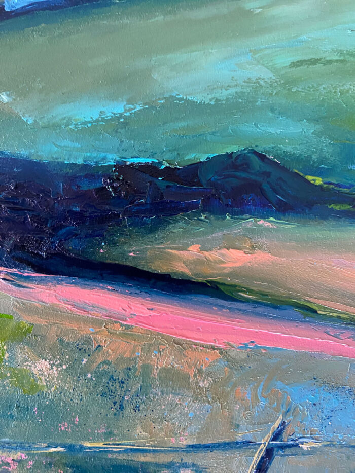 artists impression of Benbulben - original Irish landscape painting