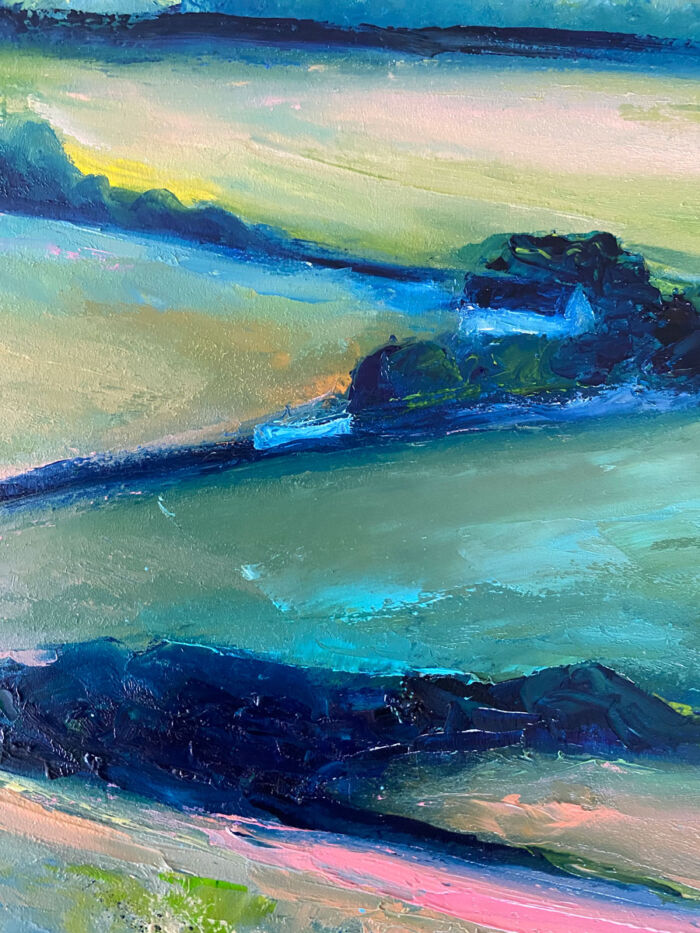 artists impression of Benbulben - original Irish landscape painting