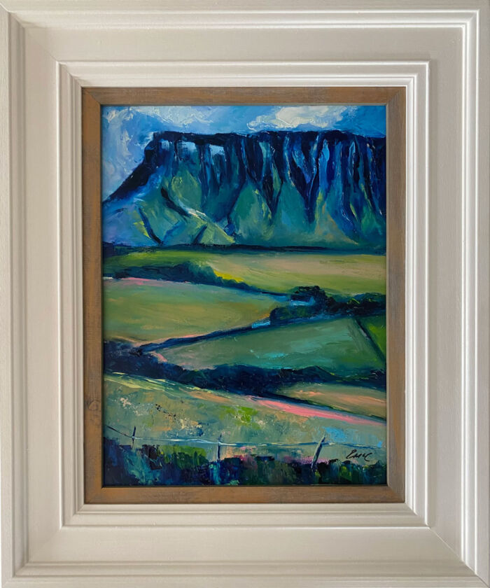 artists impression of Benbulben - original Irish landscape painting