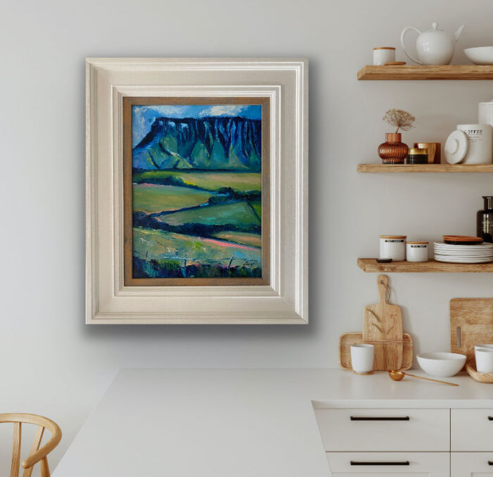 artists impression of Benbulben - original Irish landscape painting