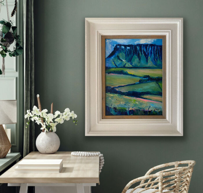 artists impression of Benbulben - original Irish landscape painting