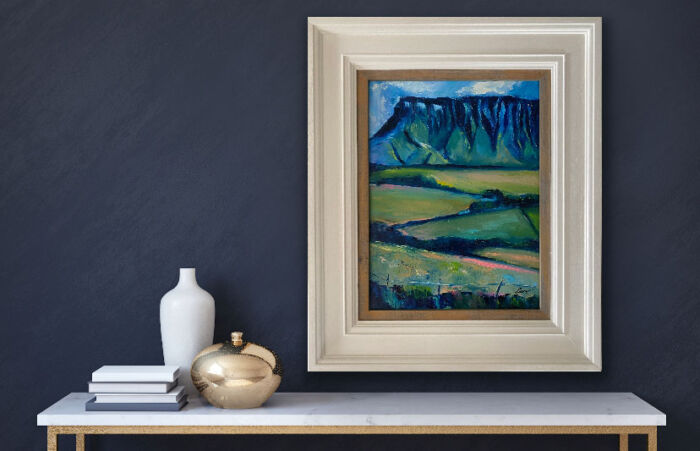 artists impression of Benbulben - original Irish landscape painting