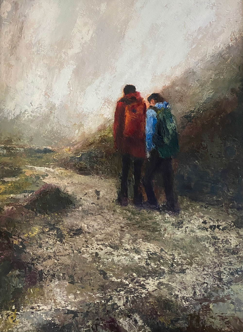 Searching for Narnia on the Mourne Mountains - hiking oil painting