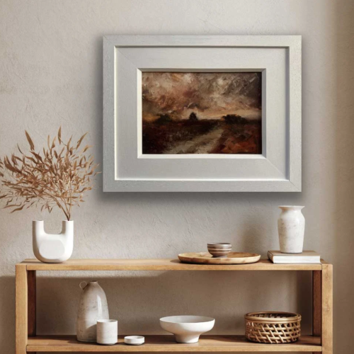 Galway bog - original Irish landscape oil painting