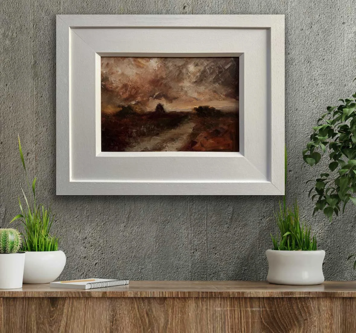 Galway bog - original Irish landscape oil painting by Emily McCormack
