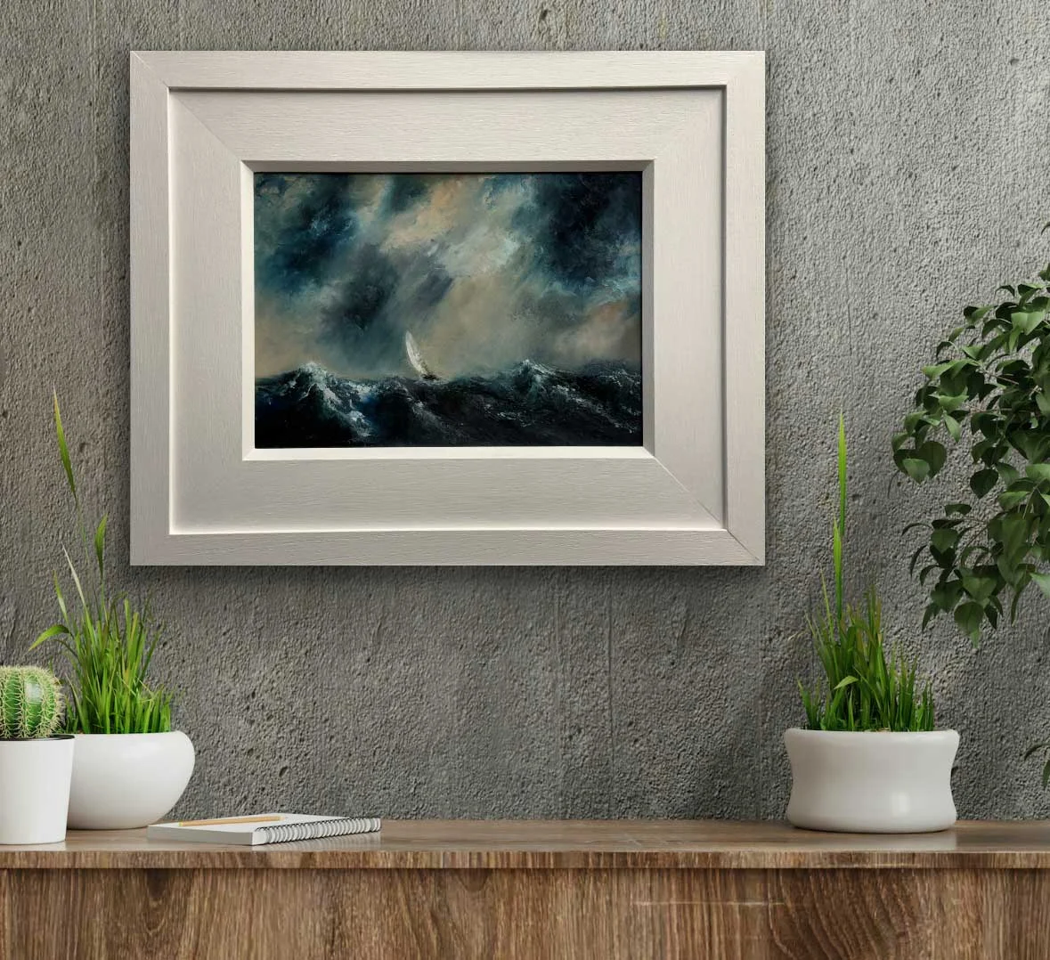 Race to Escape the Storm - Original affordable oil painting by Emily McCormack