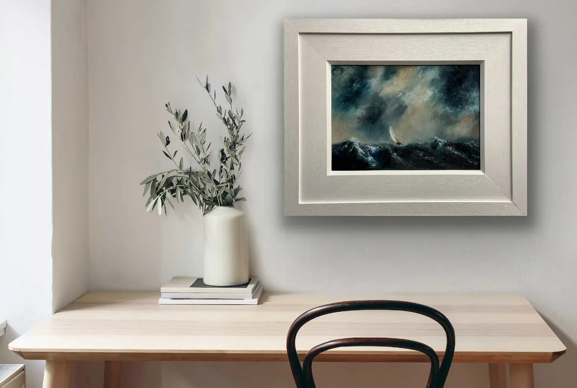 Race to Escape the Storm - Original affordable oil painting by Emily McCormack