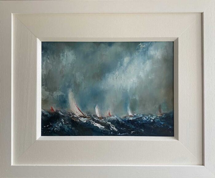 Racing home before the storm - an original oil painting from our affordable art range
