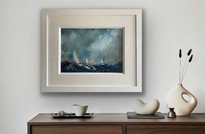 Racing home before the storm - an original oil painting from our affordable art range
