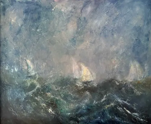 Sailors Memory of the High Seas - Irish seascape painting by Emily McCormack