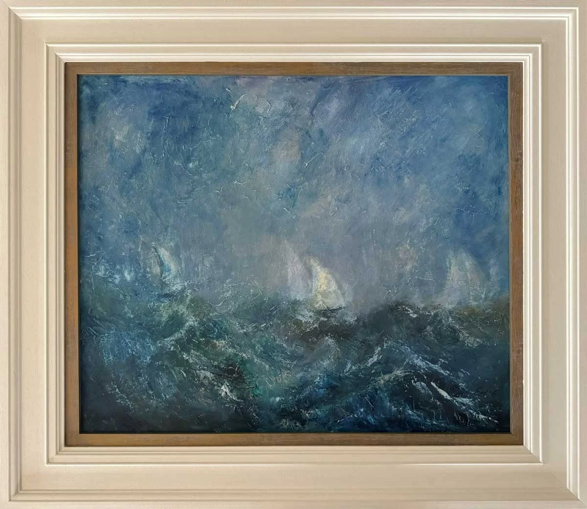Sailors Memory of the High Seas - Irish seascape painting by Emily McCormack