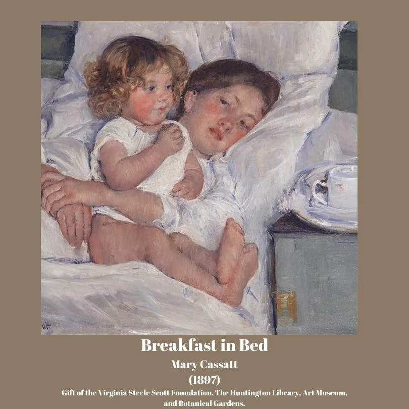 Breakfast in Bed Mary Cassatt - Pastel Drawing