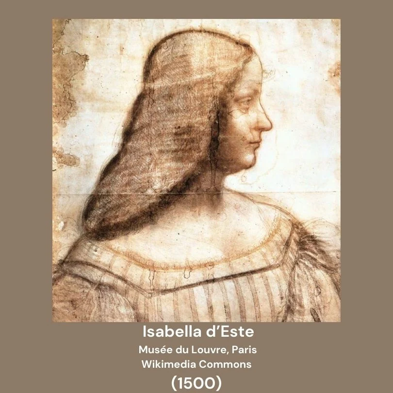 Isabella d'Este pastel drawing