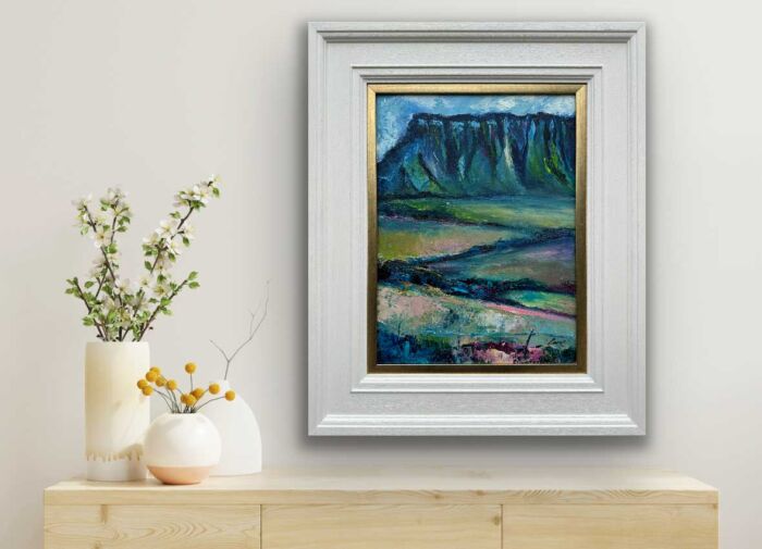 Summer Reflections Benbulben - landscape oil painting