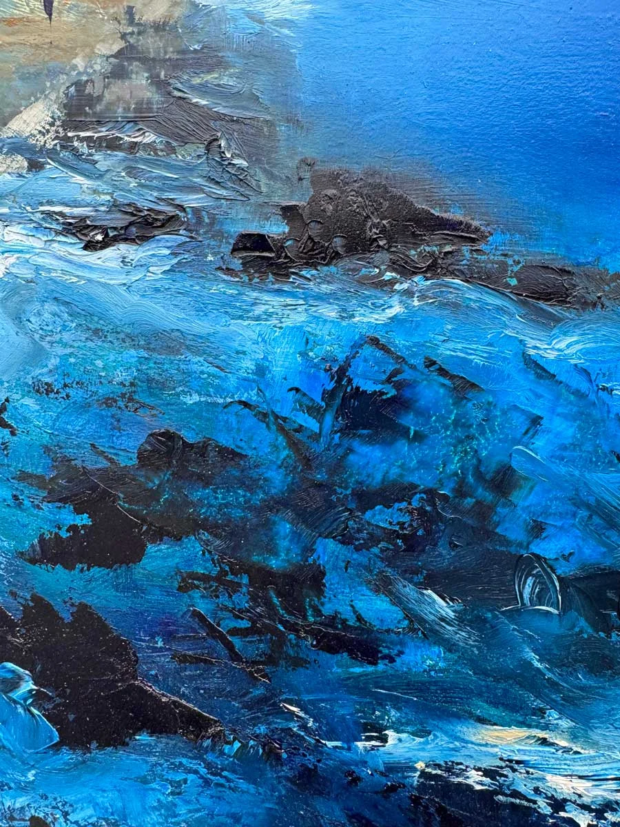 Summers Evening on the Wild Atlantic Way - Castlefreke - original oil painting by Emily McCormack