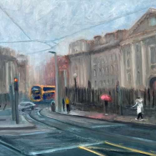 Winter Days by Trinity College Dublin Ireland oil painting Emily McCormack