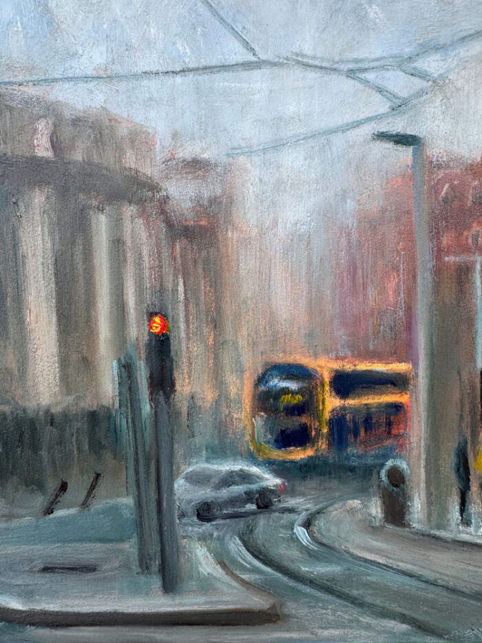 Winter Days by Trinity College Dublin Ireland oil painting Emily McCormack
