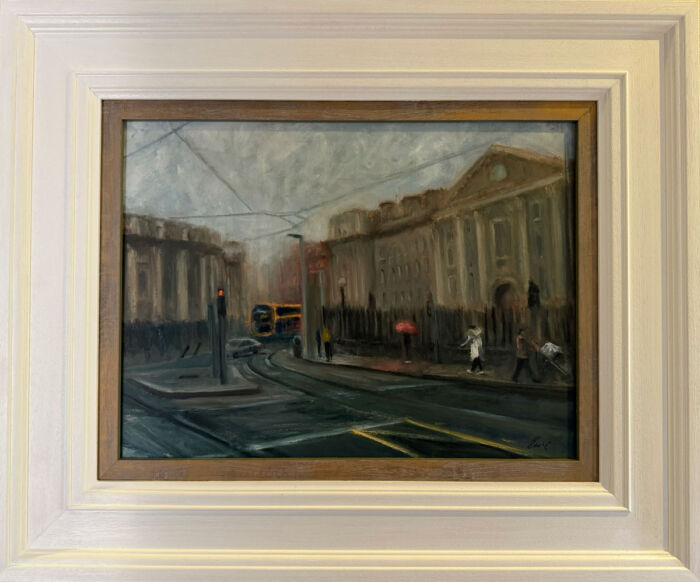 Winter Days by Trinity College Dublin Ireland oil painting Emily McCormack