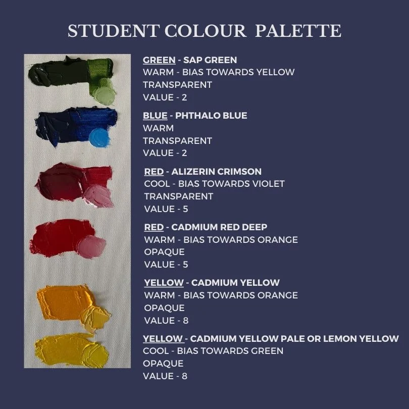 student colour palette student colour palette