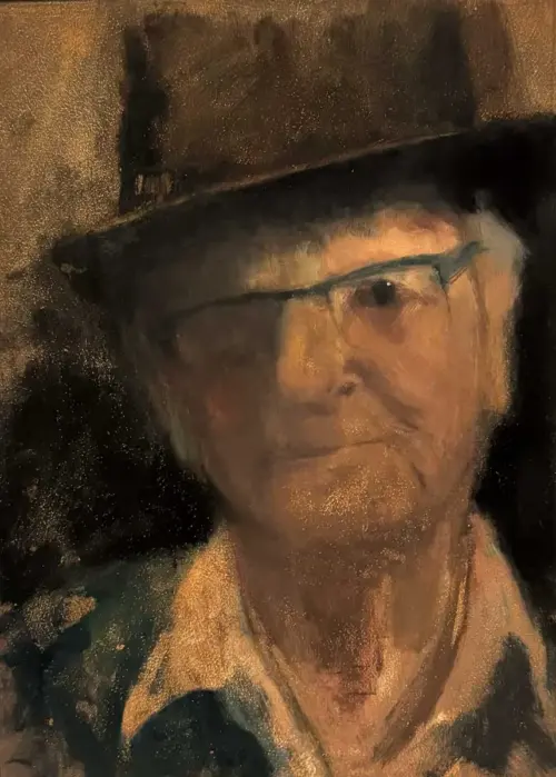 As The Sight Declines The Soul Gets Ready - Figure Oil Painting by Emily McCormack