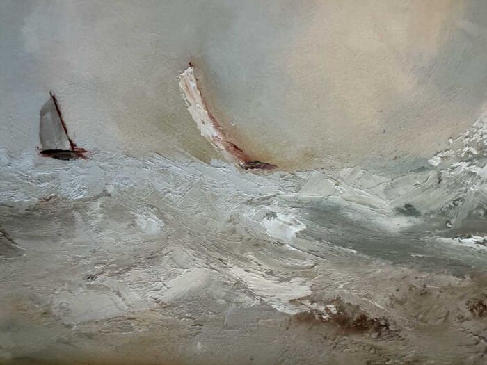 Just Off The Irish Coast - Original Oil Painting