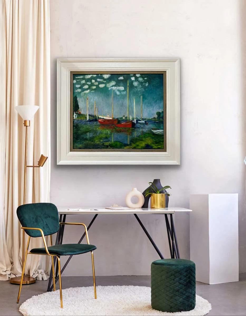 Summer Evenings, Sailing & Strolling after Monet. Painting by Emily McCormack