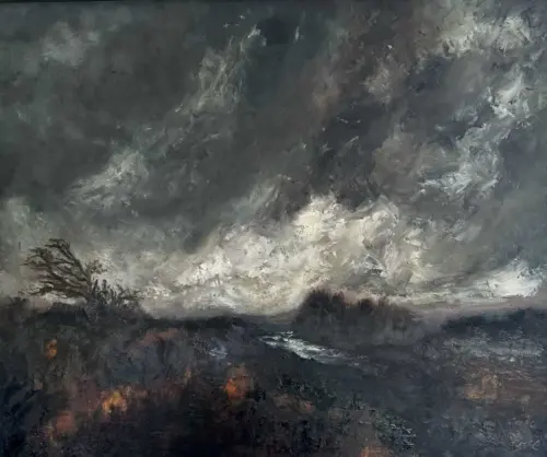 Irish Art - The Wind Swept In Over The Irish Landscape paintings. Painting by Emily McCormack