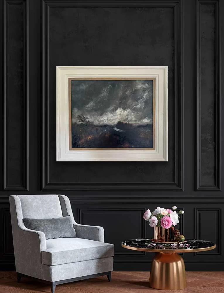 The Wind Swept In Over The Irish Landscape oil painting. Painting by Emily McCormack
