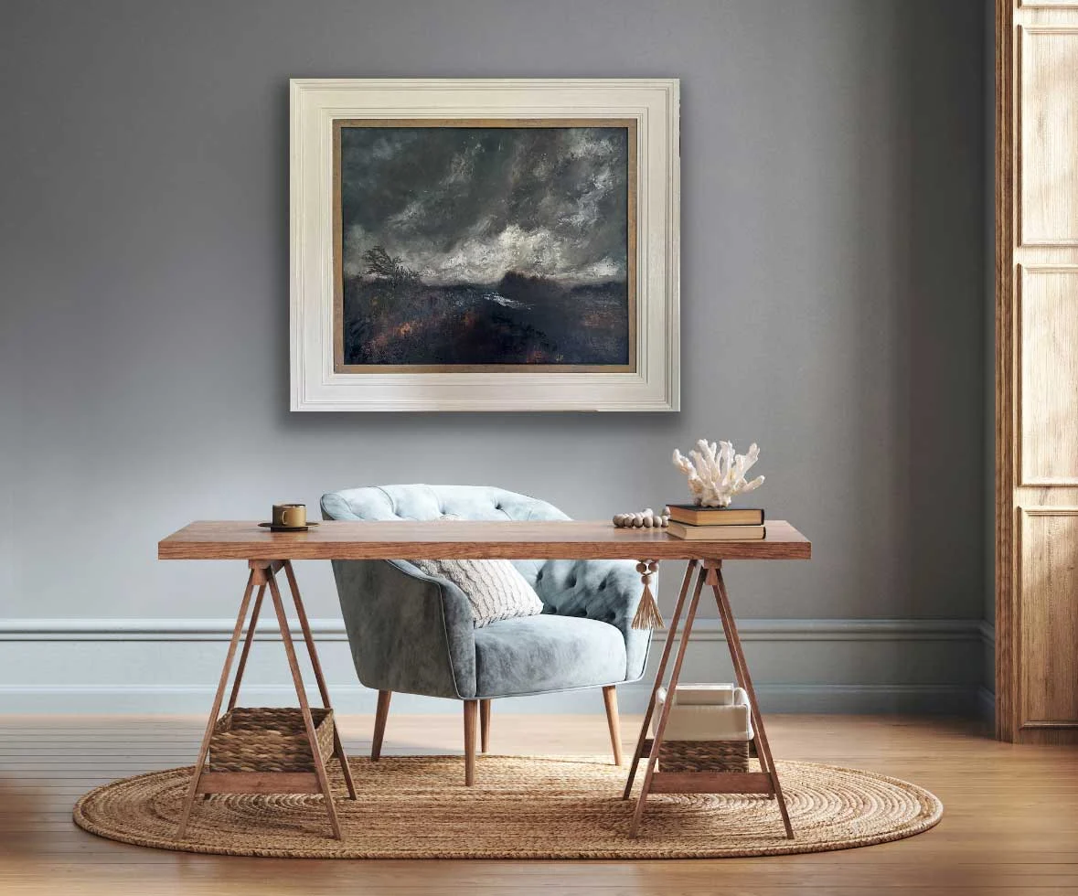 The Wind Swept In Over The Irish Landscape oil painting. Painting by Emily McCormack