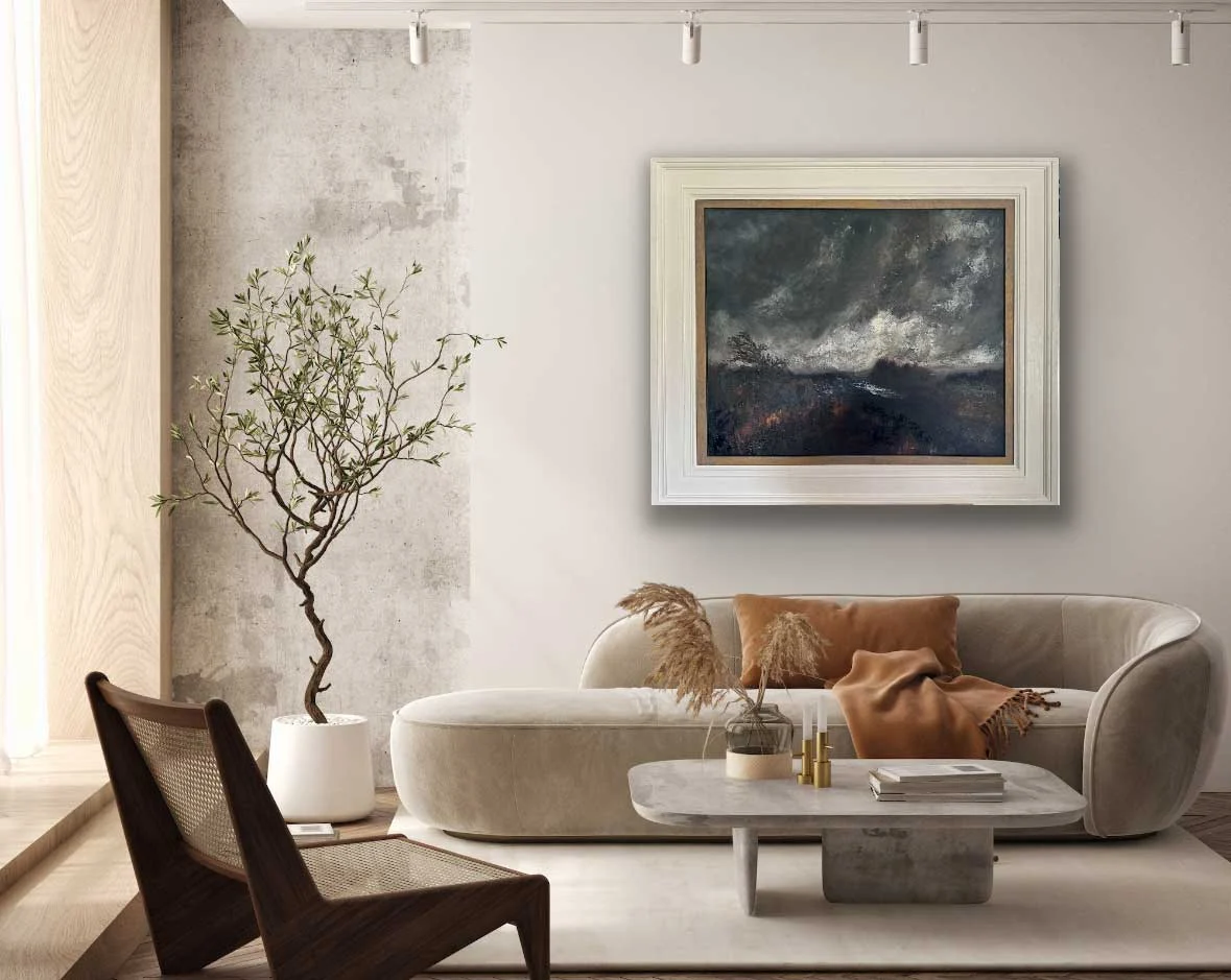 The Wind Swept In Over The Irish Landscape oil painting. Painting by Emily McCormack