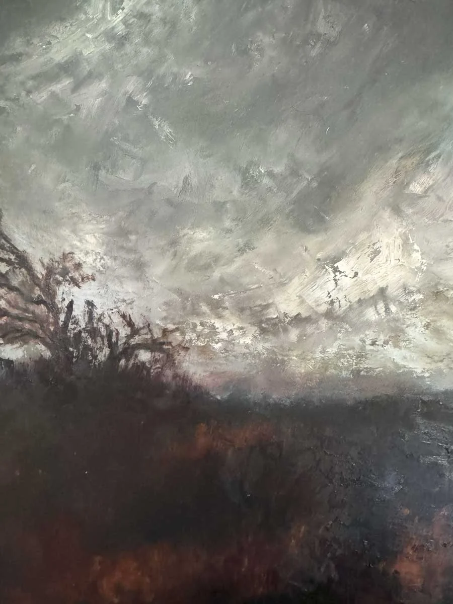 The Wind Swept In Over The Irish Landscape oil painting. Painting by Emily McCormack