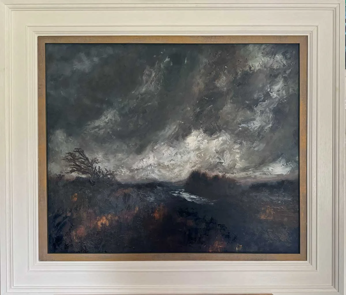 The Wind Swept In Over The Irish Landscape oil painting. Painting by Emily McCormack