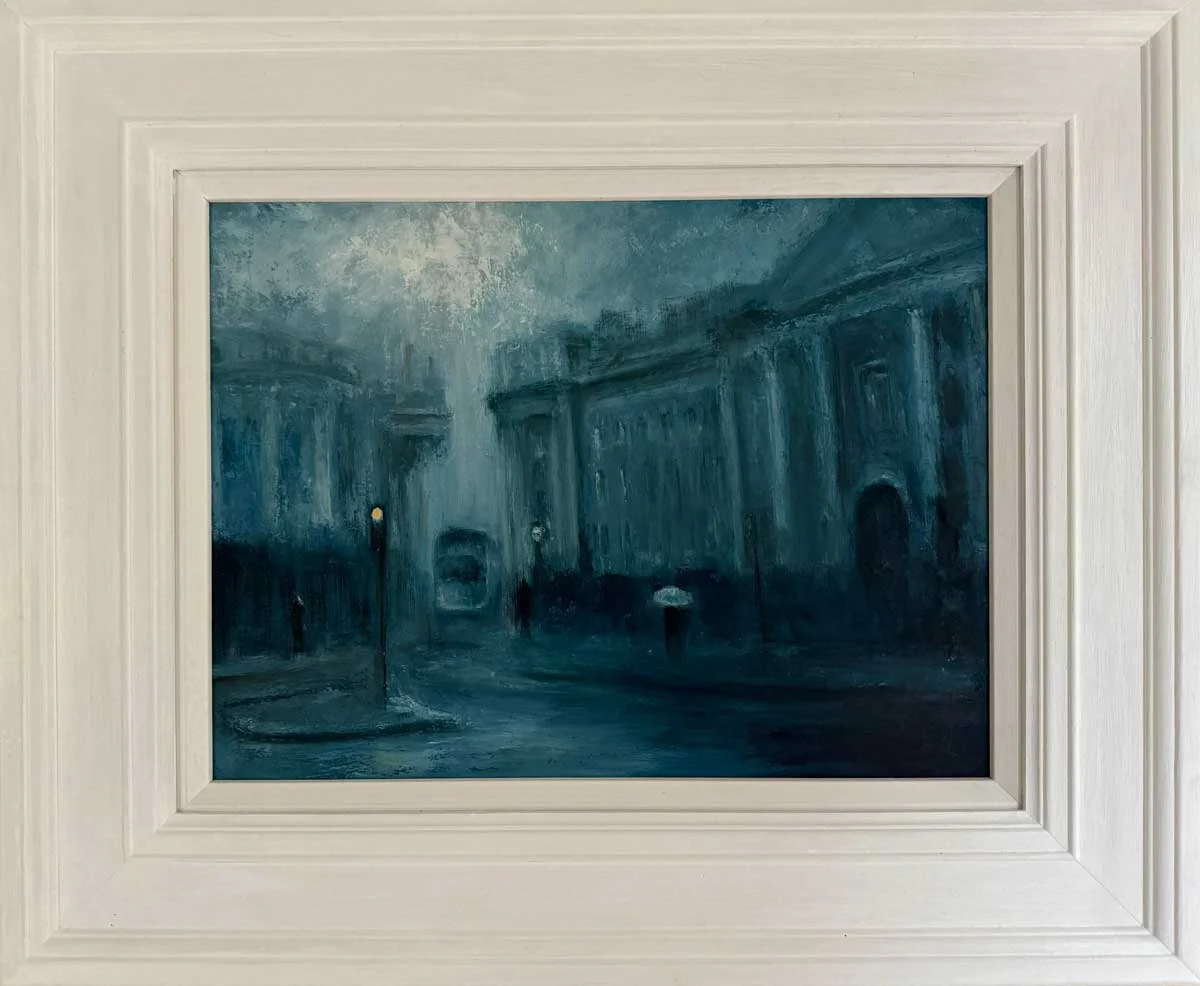 Dublin Dusk Settles on Trinity College - Oil painting of Ireland by Emily McCormack