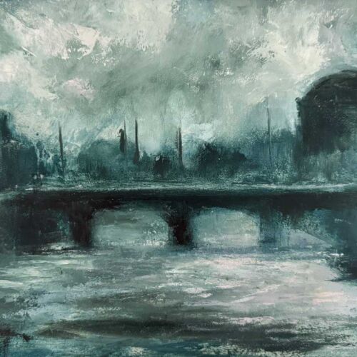 Dublin Ireland Twilight - Oil painting Emily McCormack
