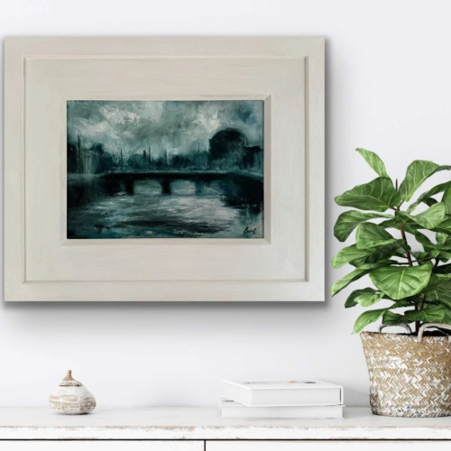 Dublin Ireland Twilight - Oil painting Emily McCormack