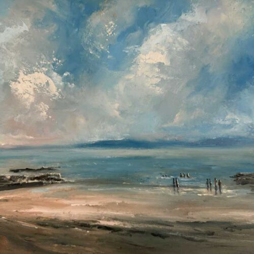 Salthill Galway Wild Atlantic Way - Original seascape oil painting
