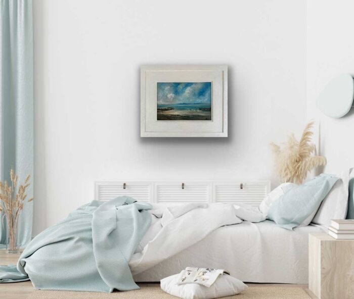 Salthill Galway Wild Atlantic Way - Original seascape oil painting in a Bedroom