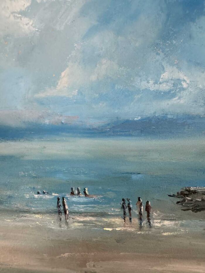 Salthill Galway Wild Atlantic Way - Original seascape oil painting
