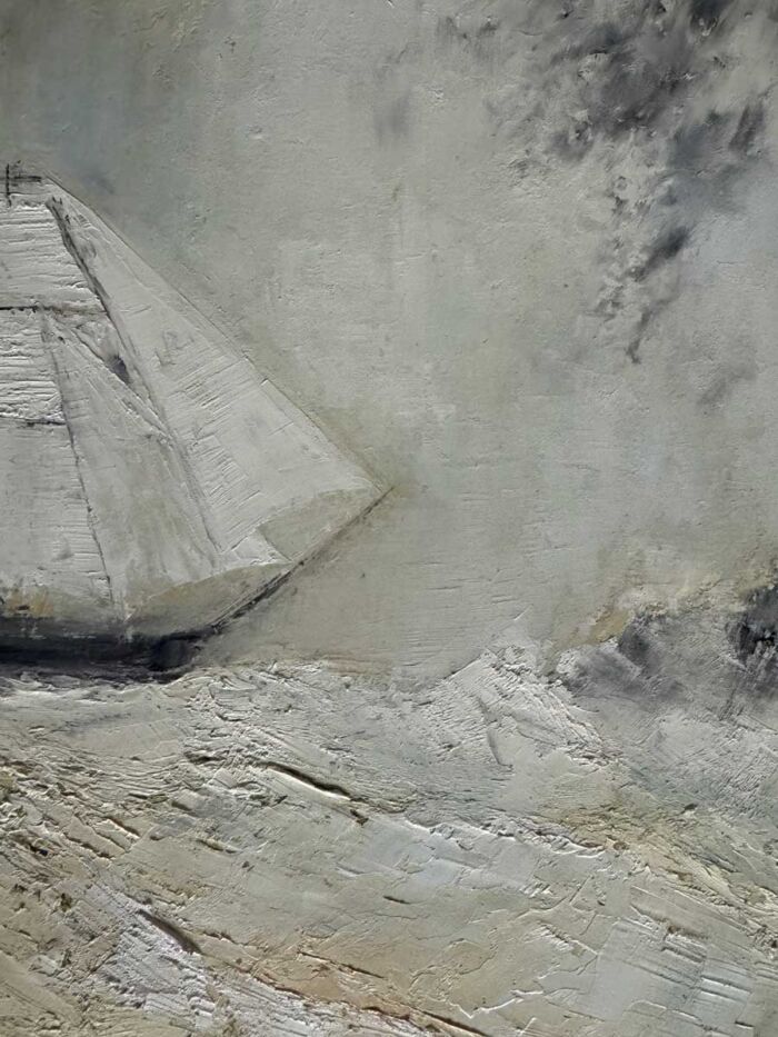Homeward Under The Moonlit Sky - original seascape oil painting