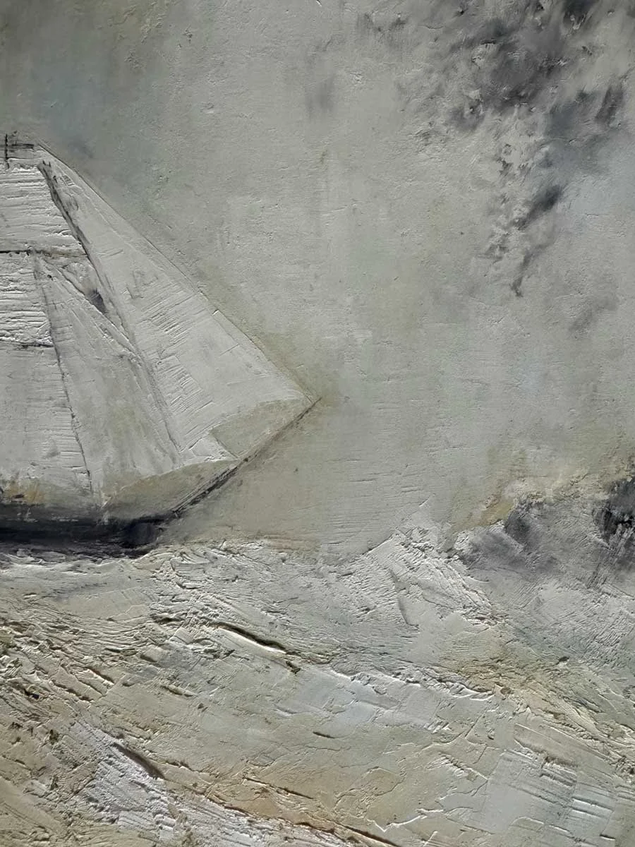 Homeward Under The Moonlit Sky - original seascape oil painting by Emily McCormack