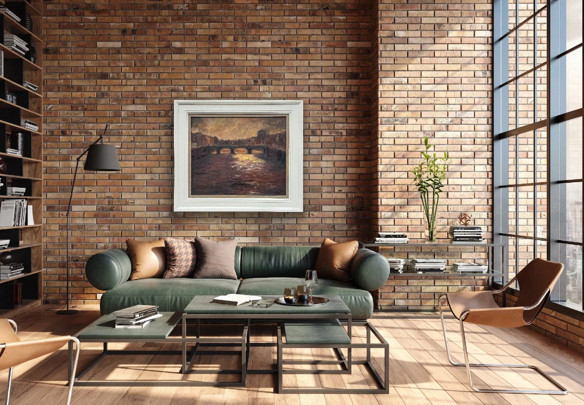Dublin, as evening makes her appearance - original oil painting of Ireland by Emily McCormack