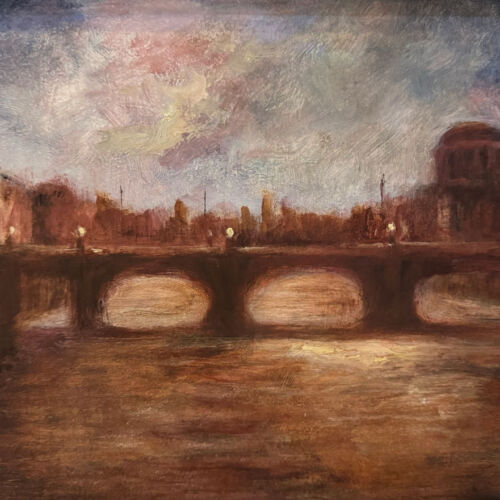 Dublin summer in the city. Original oil painting