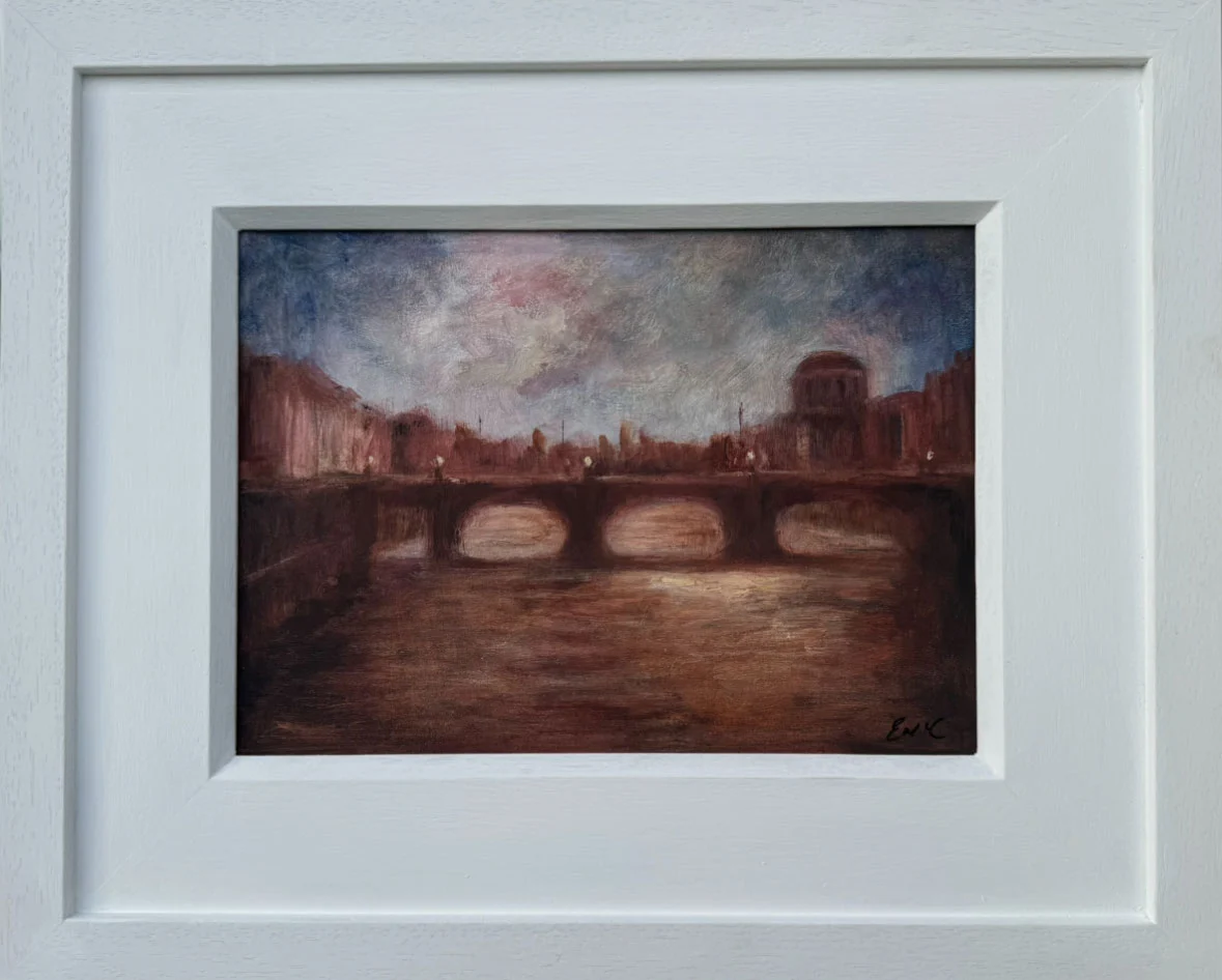 Dublin summer in the city. Original oil painting by Emily McCormack