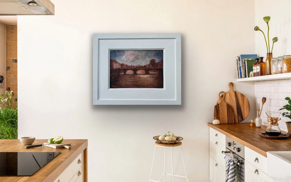 Dublin summer in the city. Original oil painting by Emily McCormack