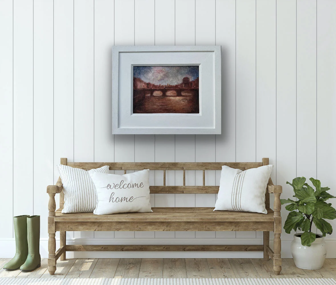 Dublin summer in the city. Original oil painting by Emily McCormack