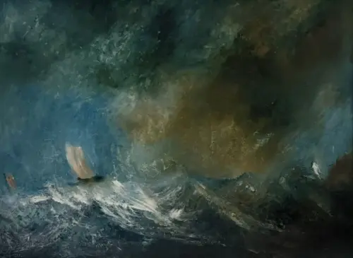 Irish oil painting of stormy Wild Atlantic Way seascape – The Storm Chaser by Emily McCormack