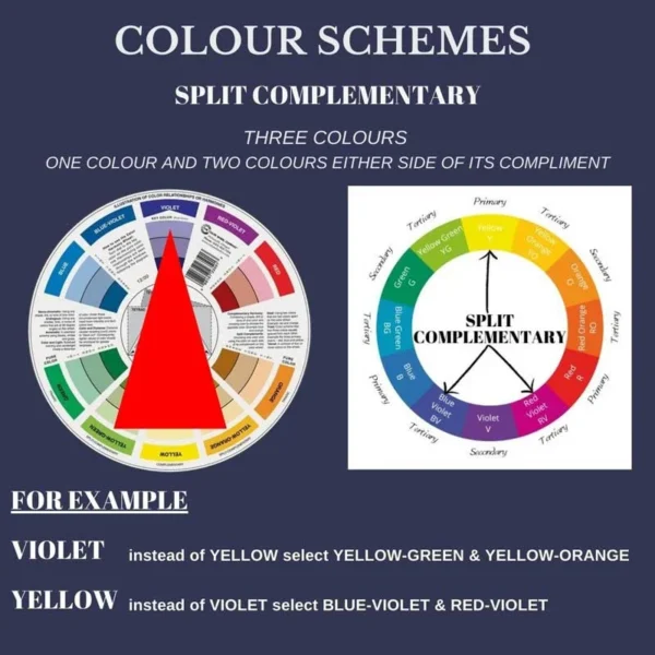 split complementary colours split complementary colours