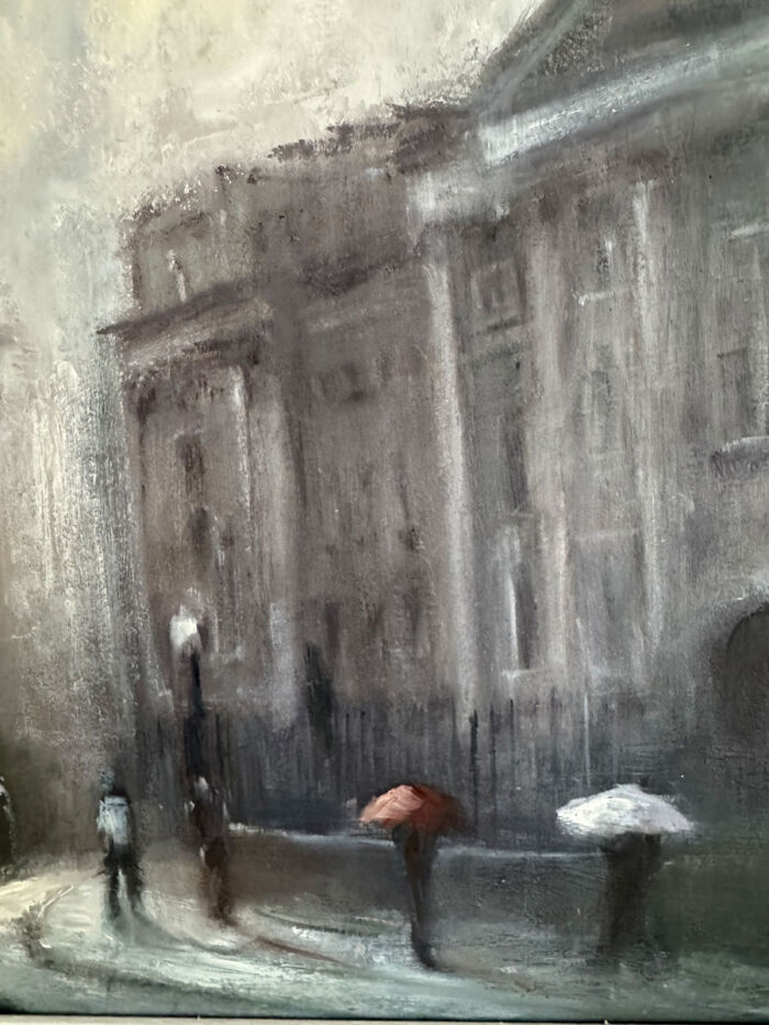 Memories of College Days in Trinity, Dublin - Cityscape painting