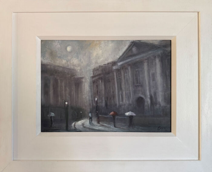 Memories of College Days in Trinity, Dublin - Cityscape painting